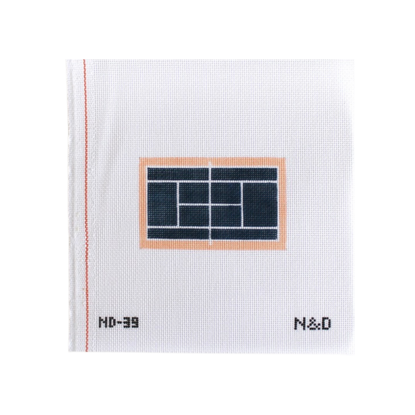 Tennis Court Needlepoint Canvas