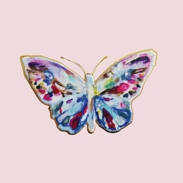 Butterfly Needle Minder - Art by Sara Kay - Wholesale