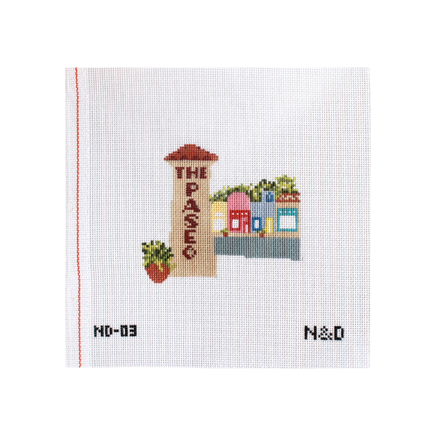 The Paseo OKC Needlepoint Canvas