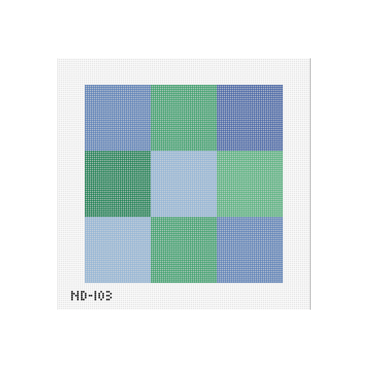 8" x 8" 9 Squares - Blues and Greens