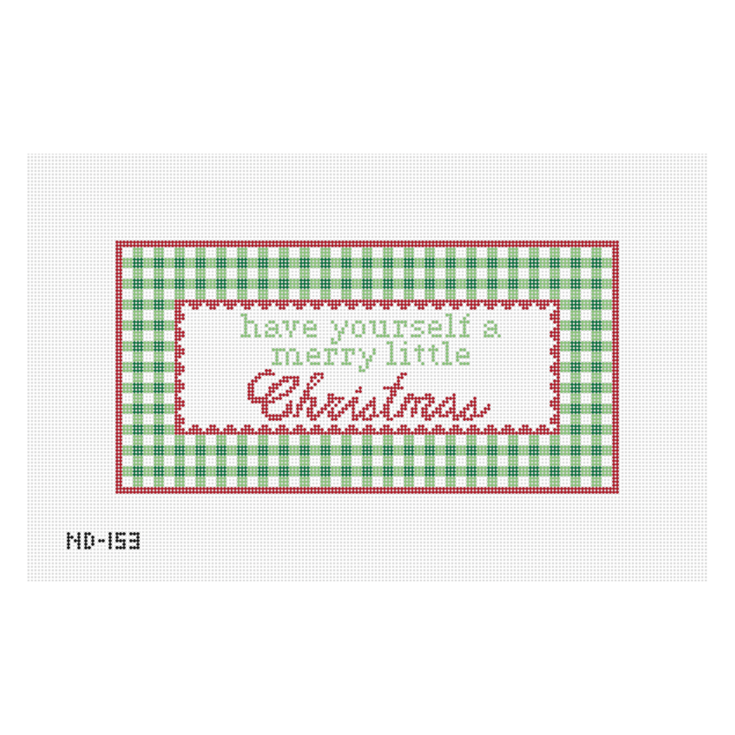 Merry Little Christmas Needlepoint Canvas