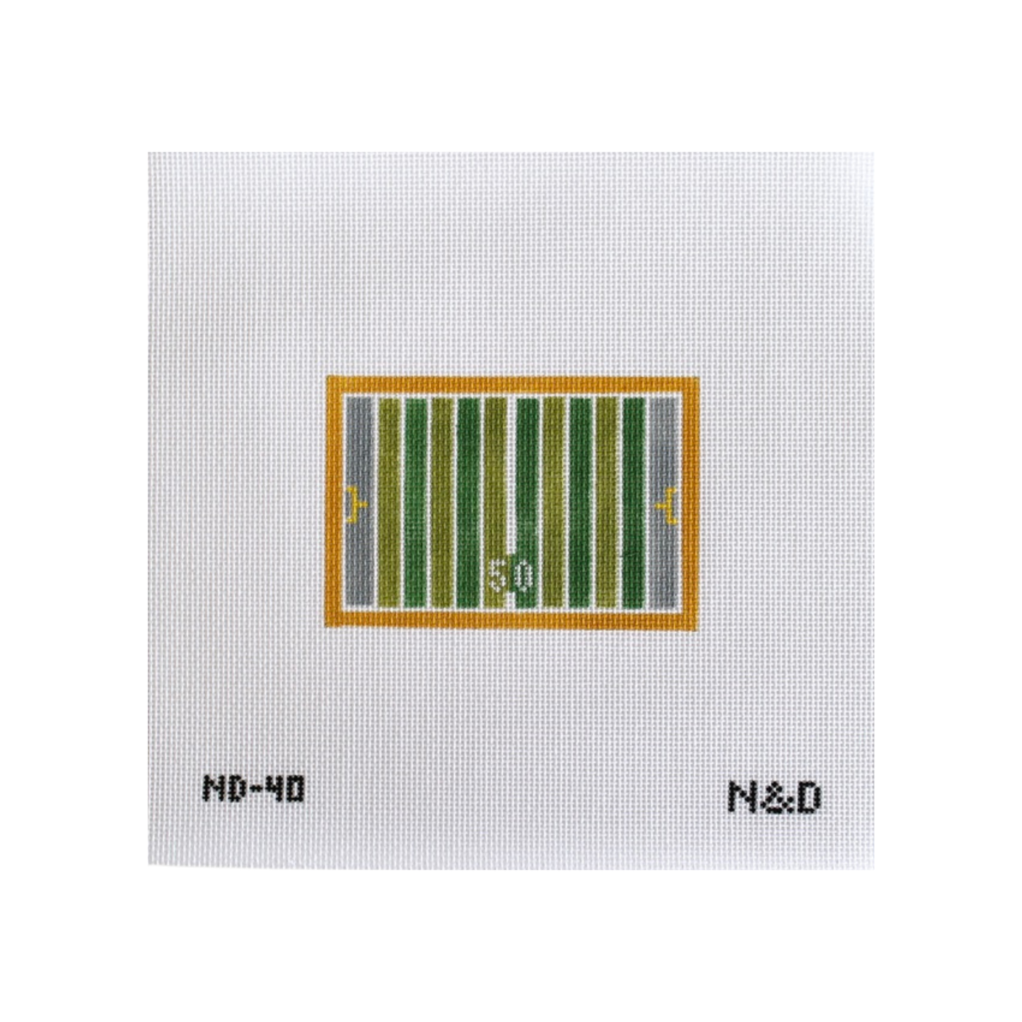 Football Field Needlepoint Canvas