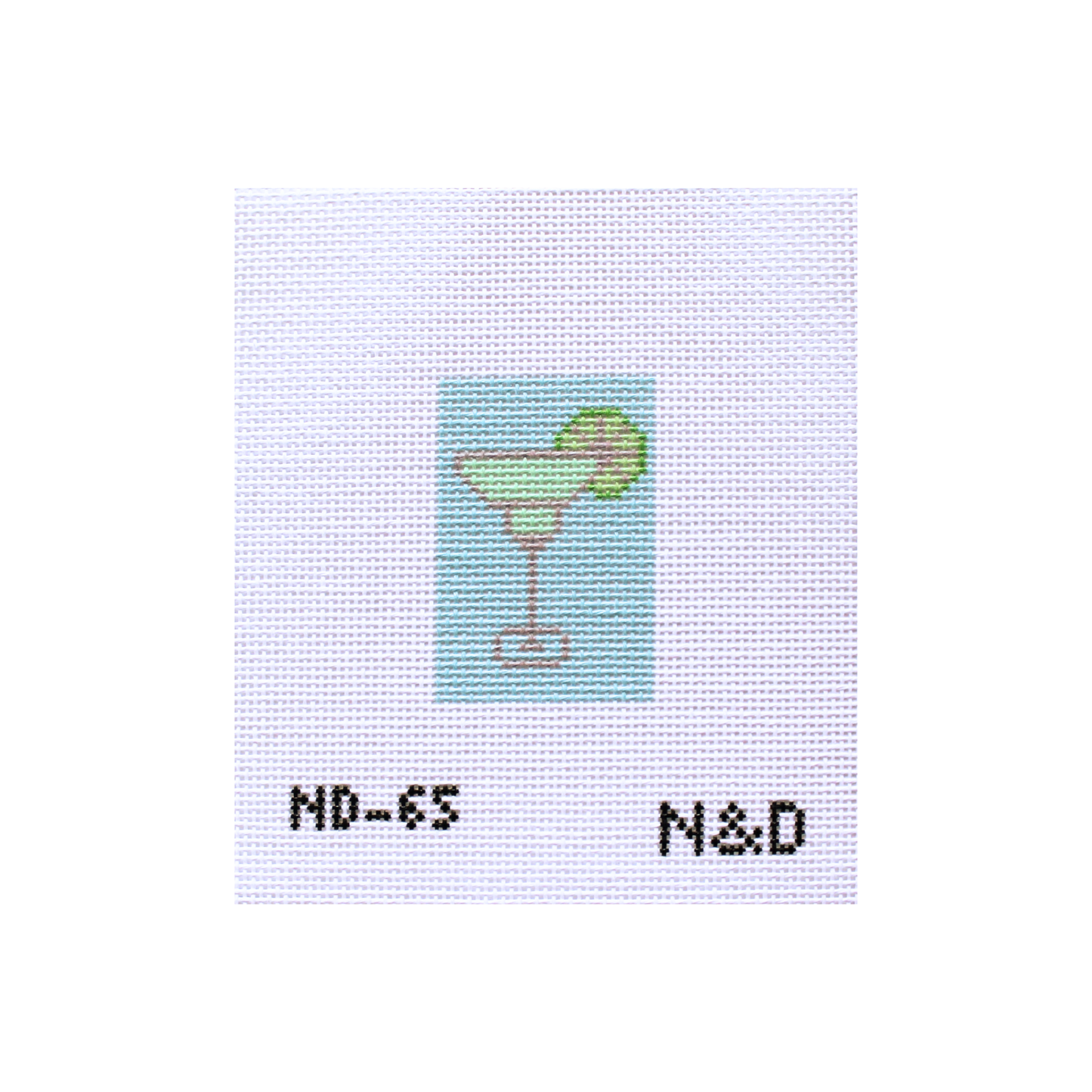 Margarita Luggage Tag Insert Needlepoint Canvas