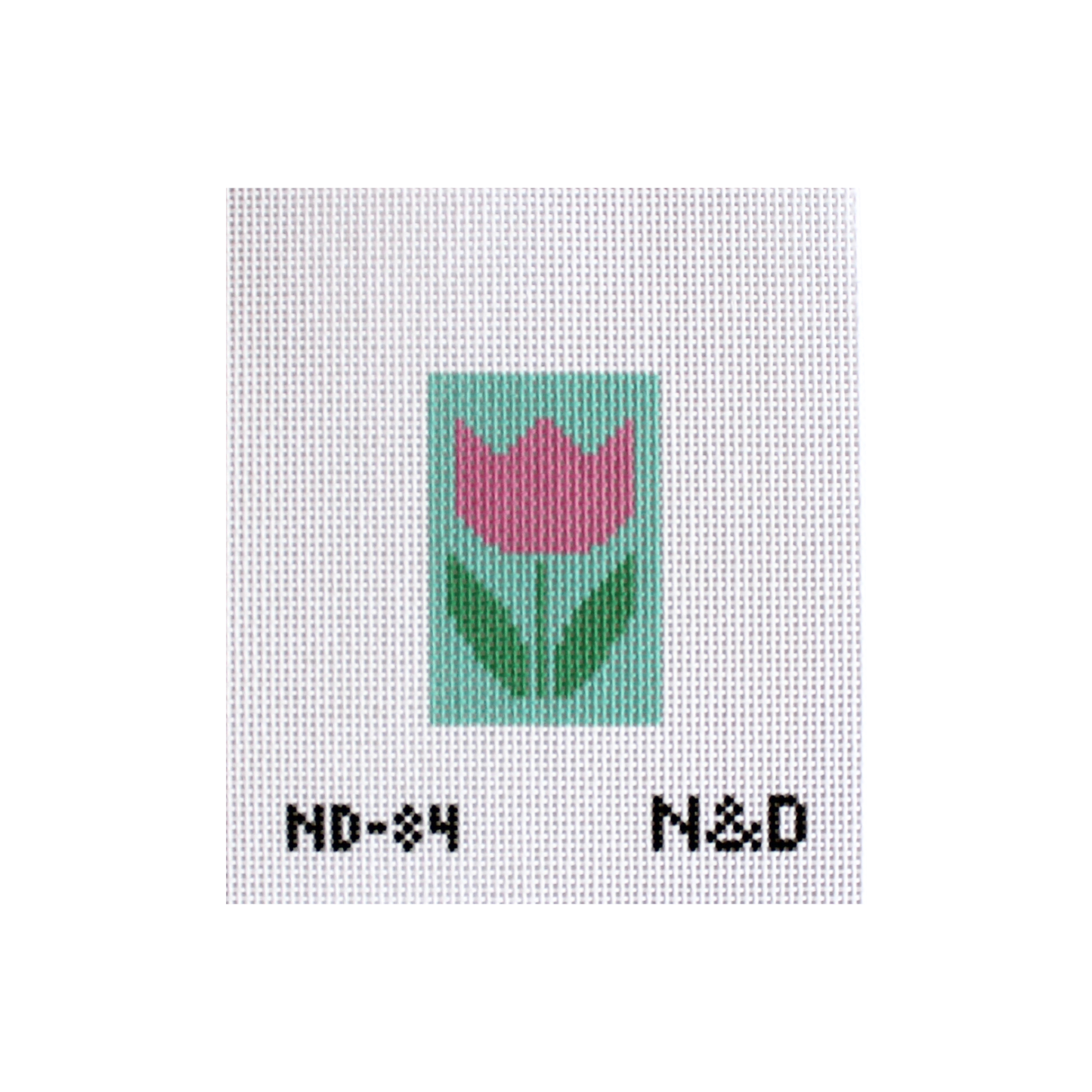 Tulip Luggage Tag Insert Needlepoint Canvas