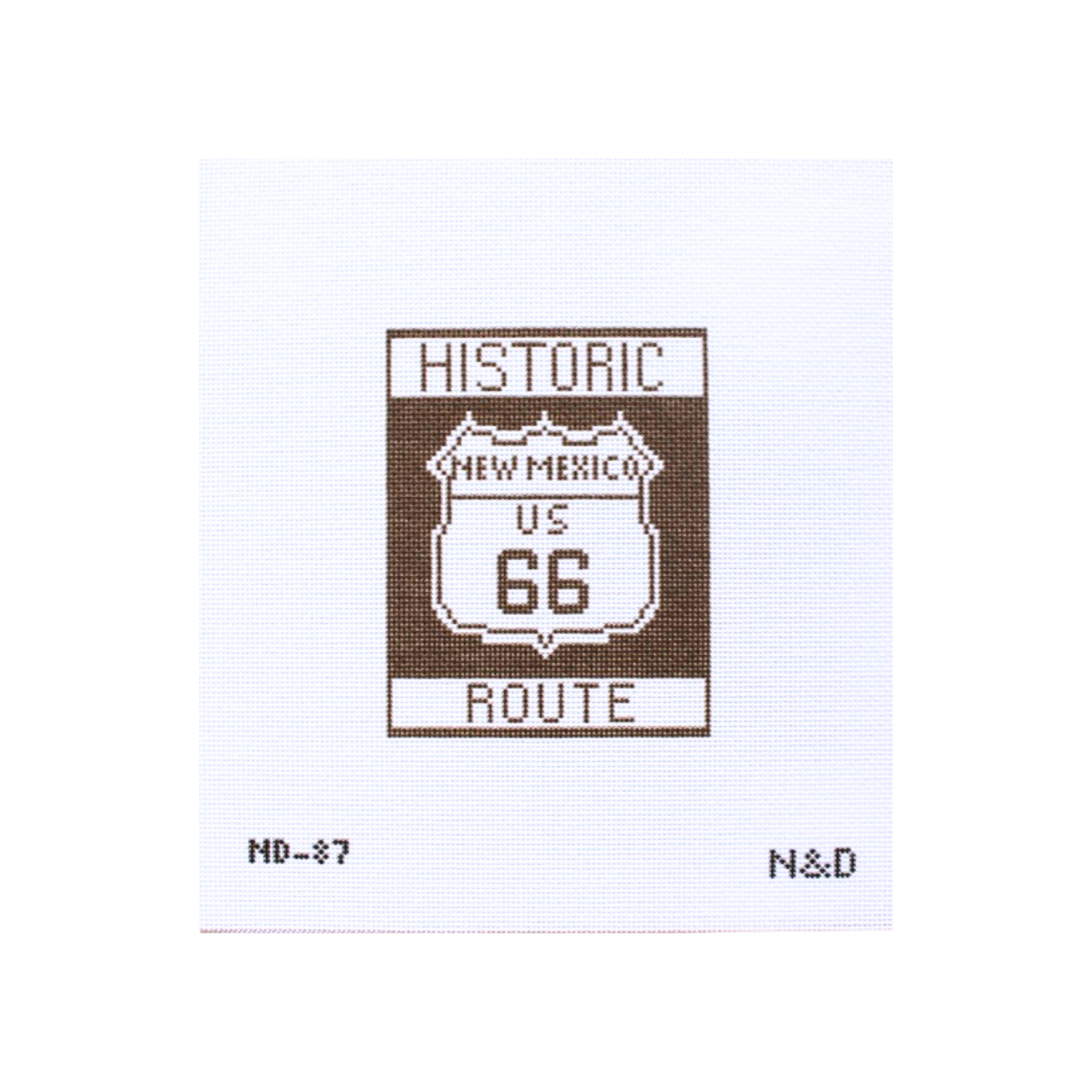 New Mexico Route 66 Needlepoint Canvas