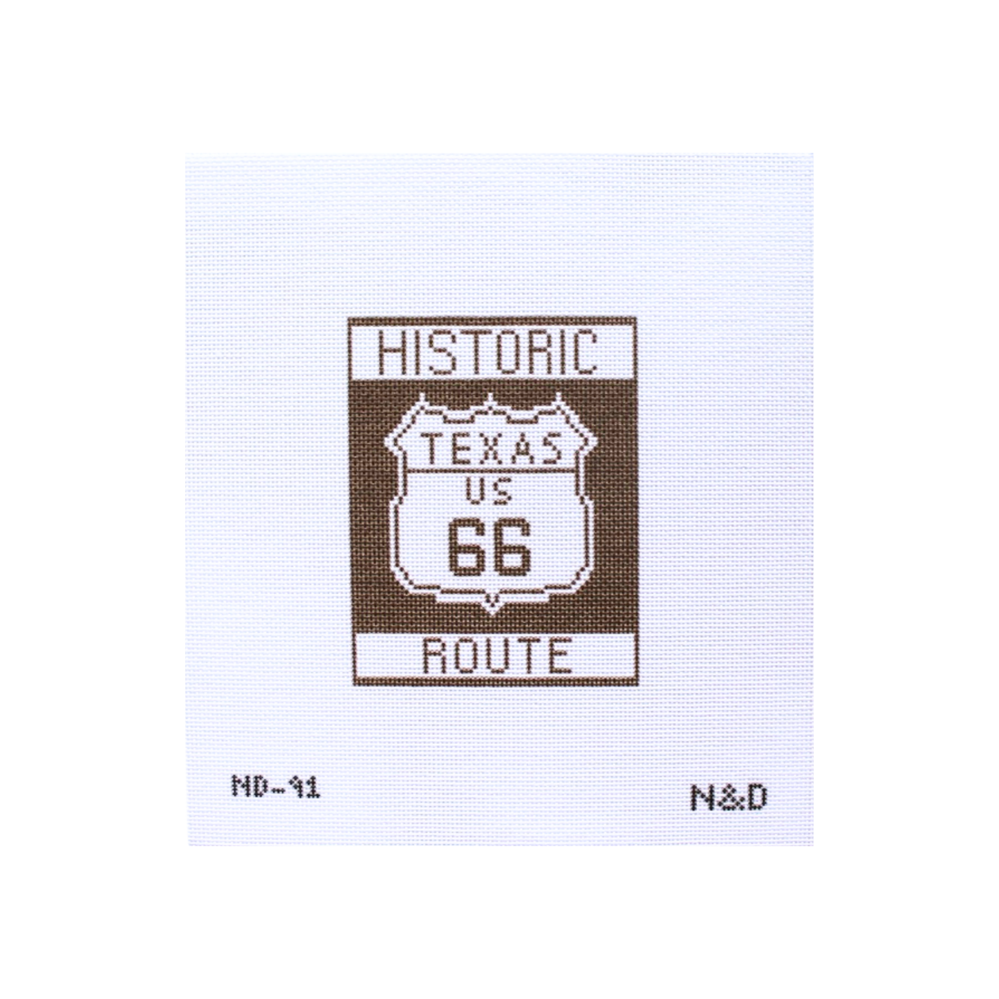 Texas Route 66 Needlepoint Canvas