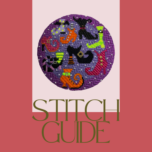 Stitch Guide for Meredith Collection - 13 Days of Halloween - Nine Colorful Witch Boots