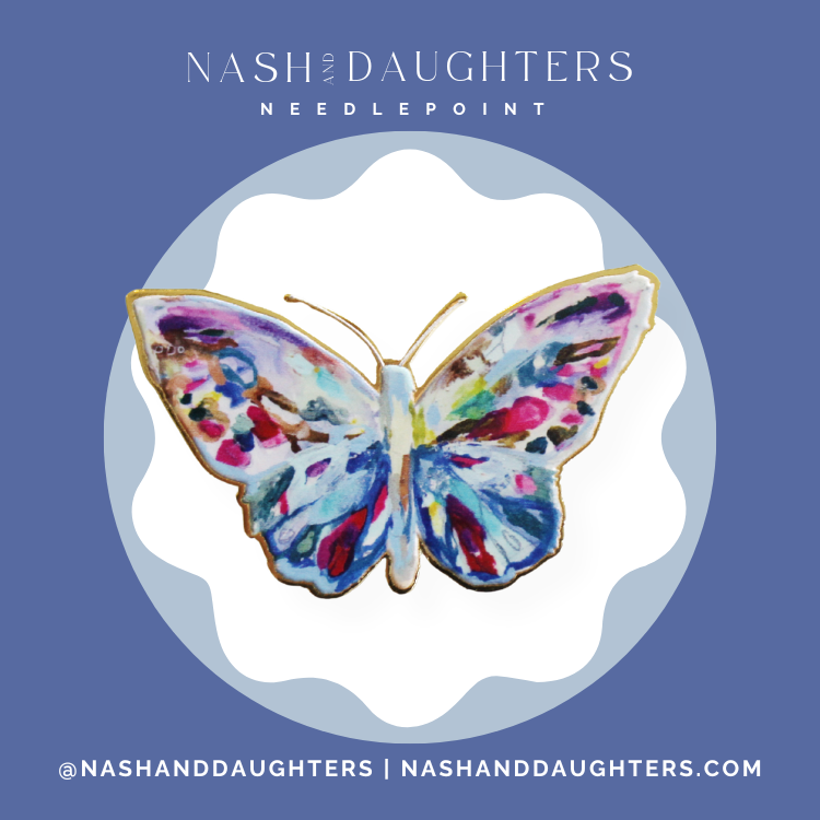 Butterfly Needle Minder - Art by Sara Kay