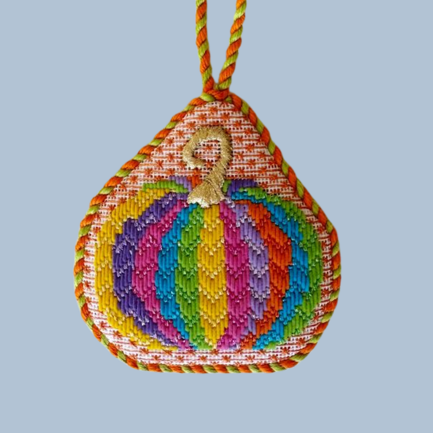 Colorful Pumpkin Needlepoint Canvas