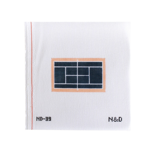 Tennis Court Needlepoint Canvas