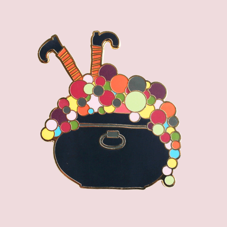 Colorful Bubble Cauldron Needle Minder