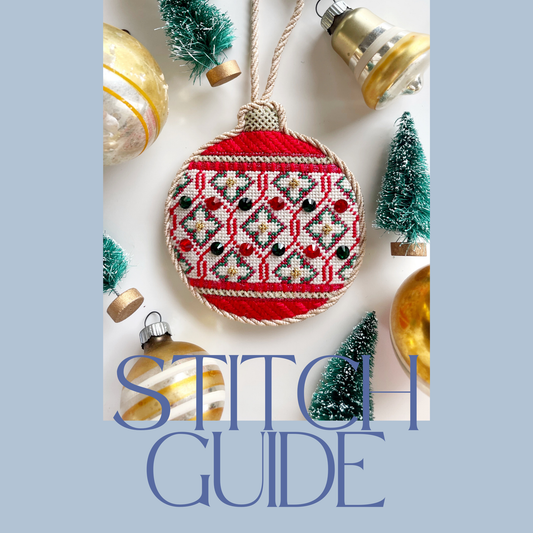 Stitch Guide for Needlepoint to Go - Red Verona Bauble, Vincenza Canvas