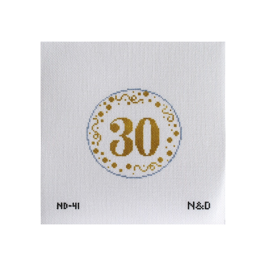 30 Confetti Needlepoint Canvas