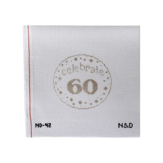 Celebrate 60 Needlepoint Canvas