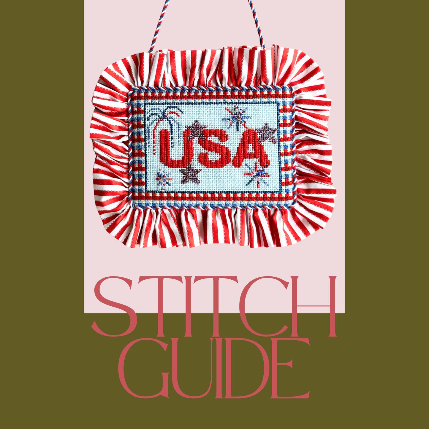 Stitch Guide for Nash & Daughters - USA Sign - Wholesale
