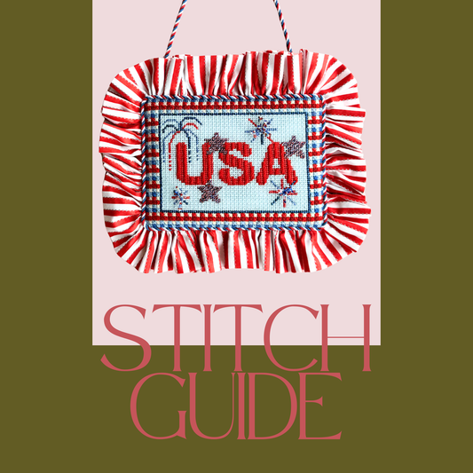 Stitch Guide for Nash & Daughters - USA Sign