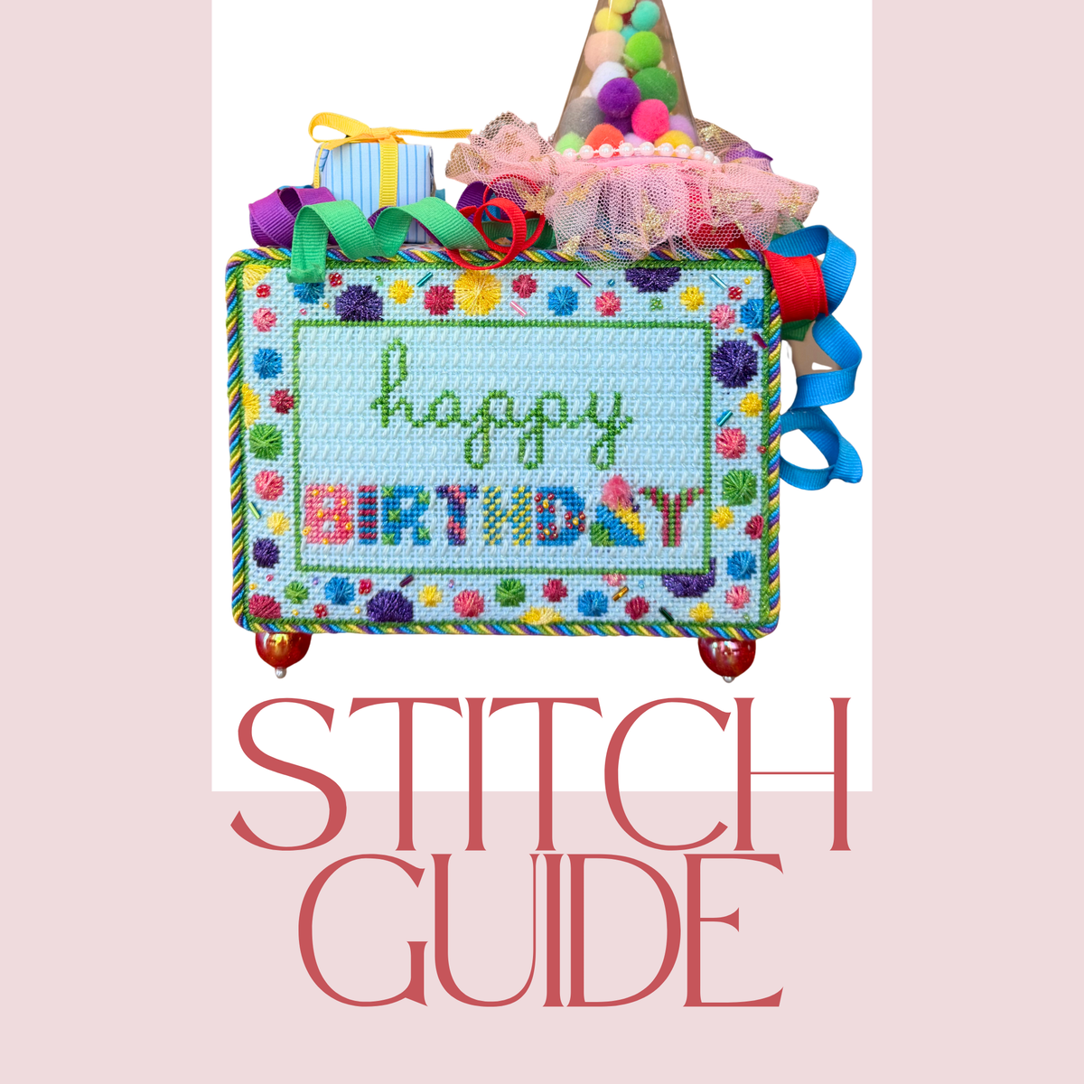 Stitch Guide for Nash & Daughters - Happy Birthday Patterned Letters - Wholesale