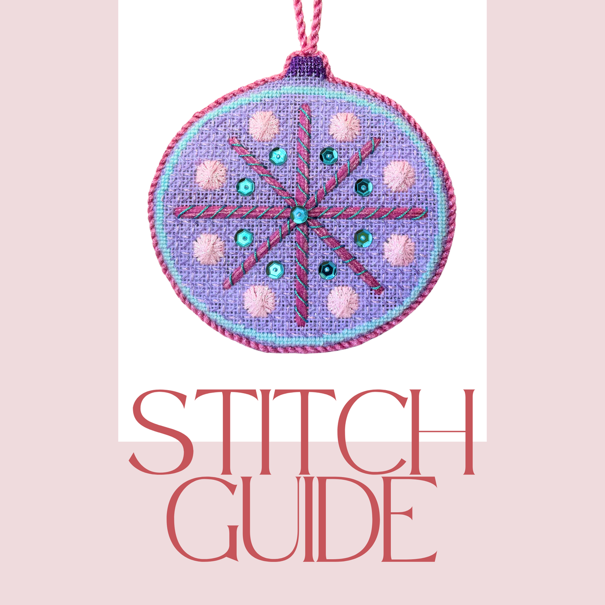 Stitch Guide for Nash & Daughters - Mid Century Mod Round Purple and Pink - Wholesale