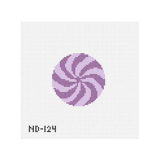 Purple Peppermint Needlepoint Canvas - Wholesale