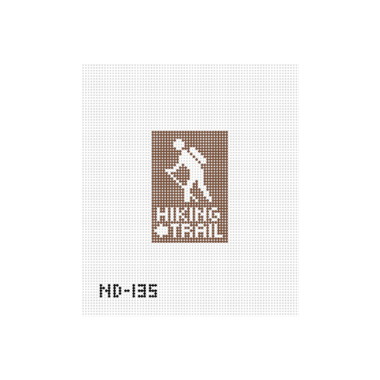 Hiking Trail Luggage Tag Insert Needlepoint Canvas - Wholesale