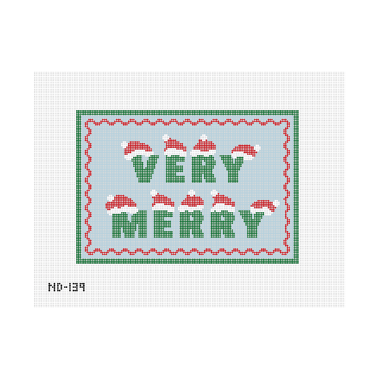 Very Merry Hats Needlepoint Canvas - Wholesale