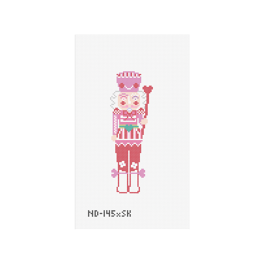 Small Red Nutcracker Needlepoint Canvas - Wholesale