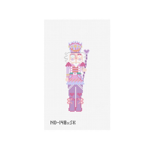 Small Purple Nutcracker Needlepoint Canvas - Wholesale