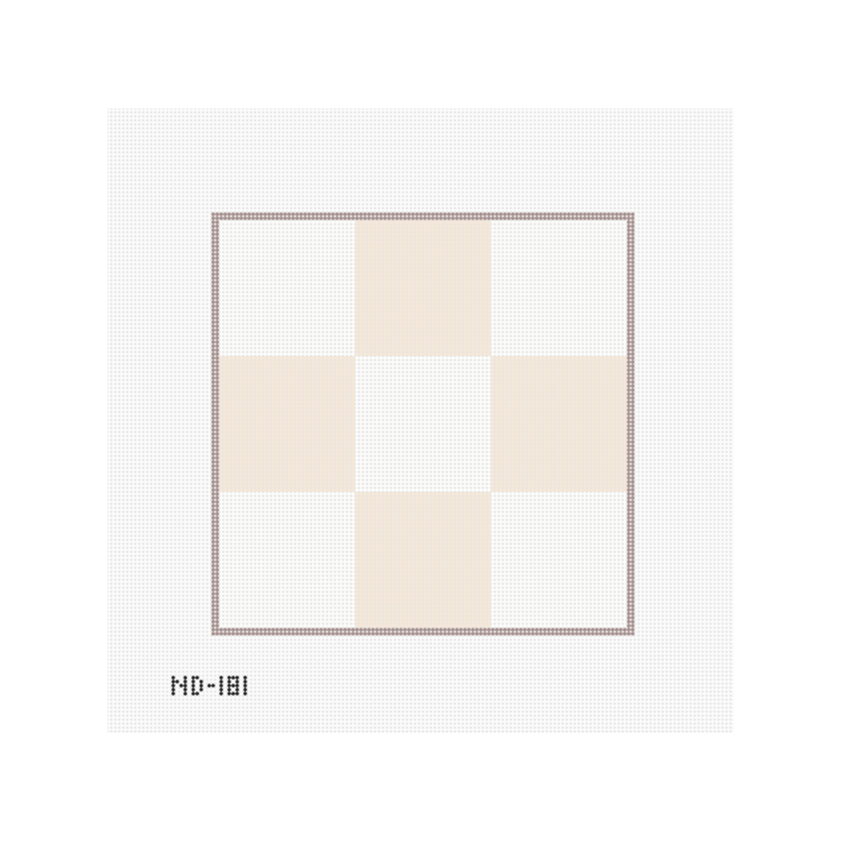 8" x 8" 9 Squares - White and Ecru