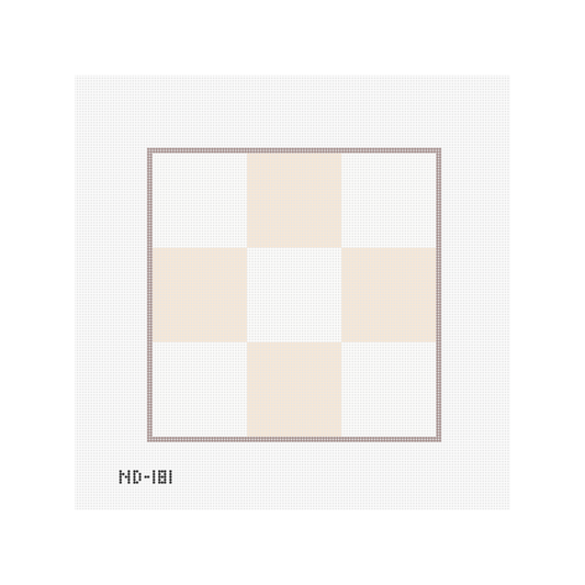 8" x 8" 9 Squares - White and Ecru