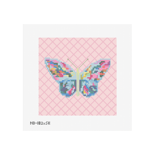 Butterfly x Art by Sara Kay - 10 Inch Needlepoint Canvas  - Wholesale
