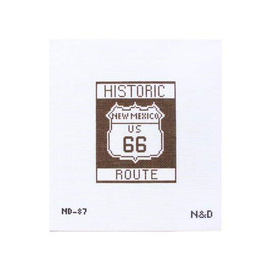 New Mexico Route 66 Needlepoint Canvas
