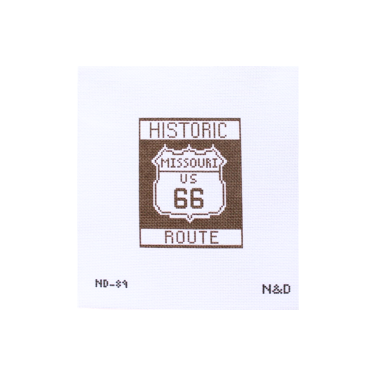 Missouri Route 66 Needlepoint Canvas