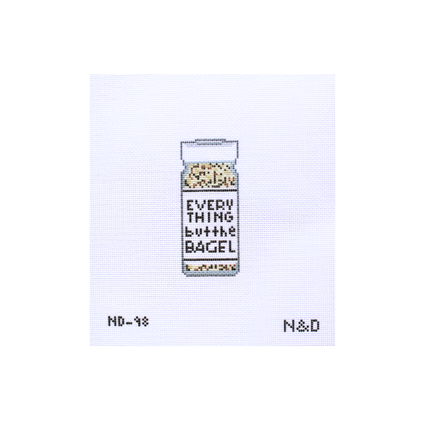 Everything But The Bagel Seasoning Needlepoint Canvas