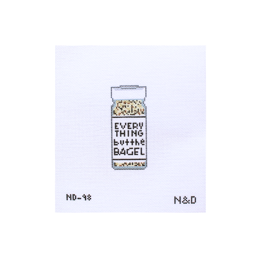Everything But The Bagel Seasoning Needlepoint Canvas