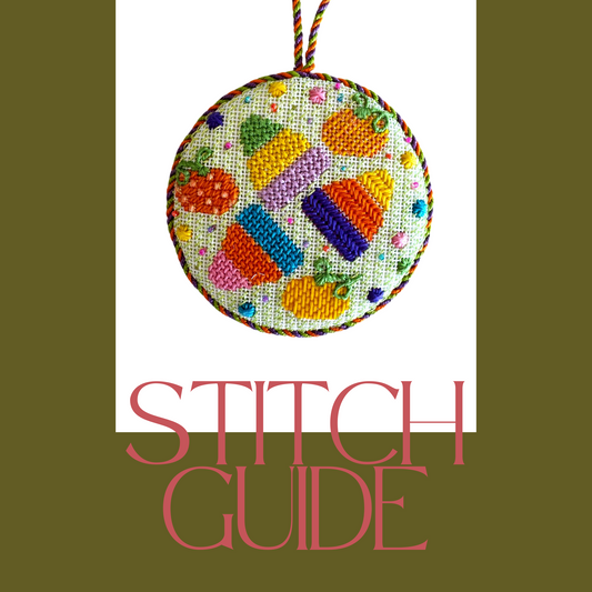 Stitch Guide for Nash & Daughters - Candy Corn Round Ornament