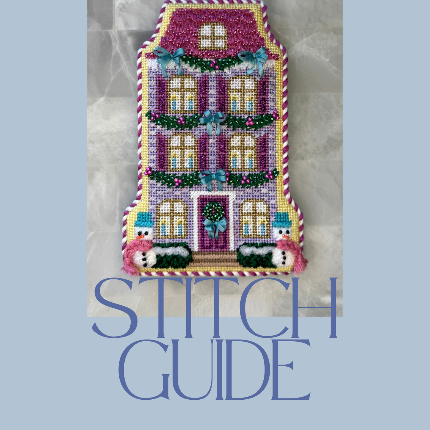 Stitch Guide for Le Point Studio - Purple House