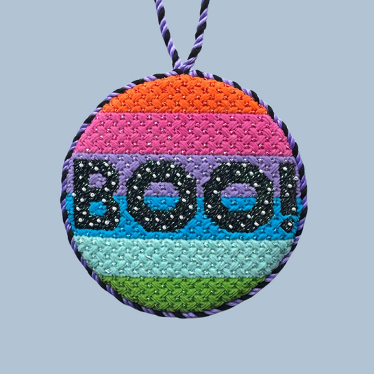 Colorful Boo! Needlepoint Canvas