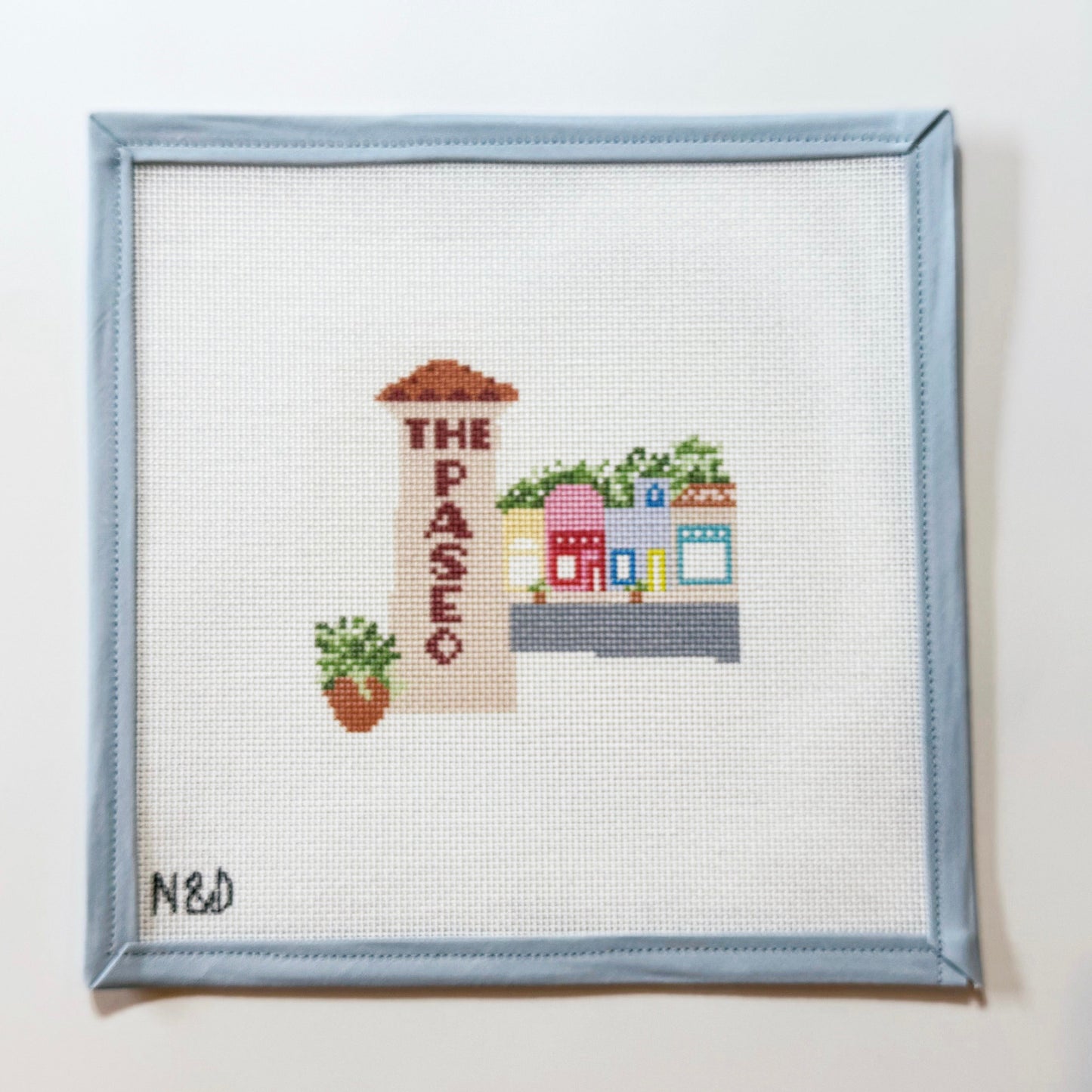 The Paseo OKC Needlepoint Canvas