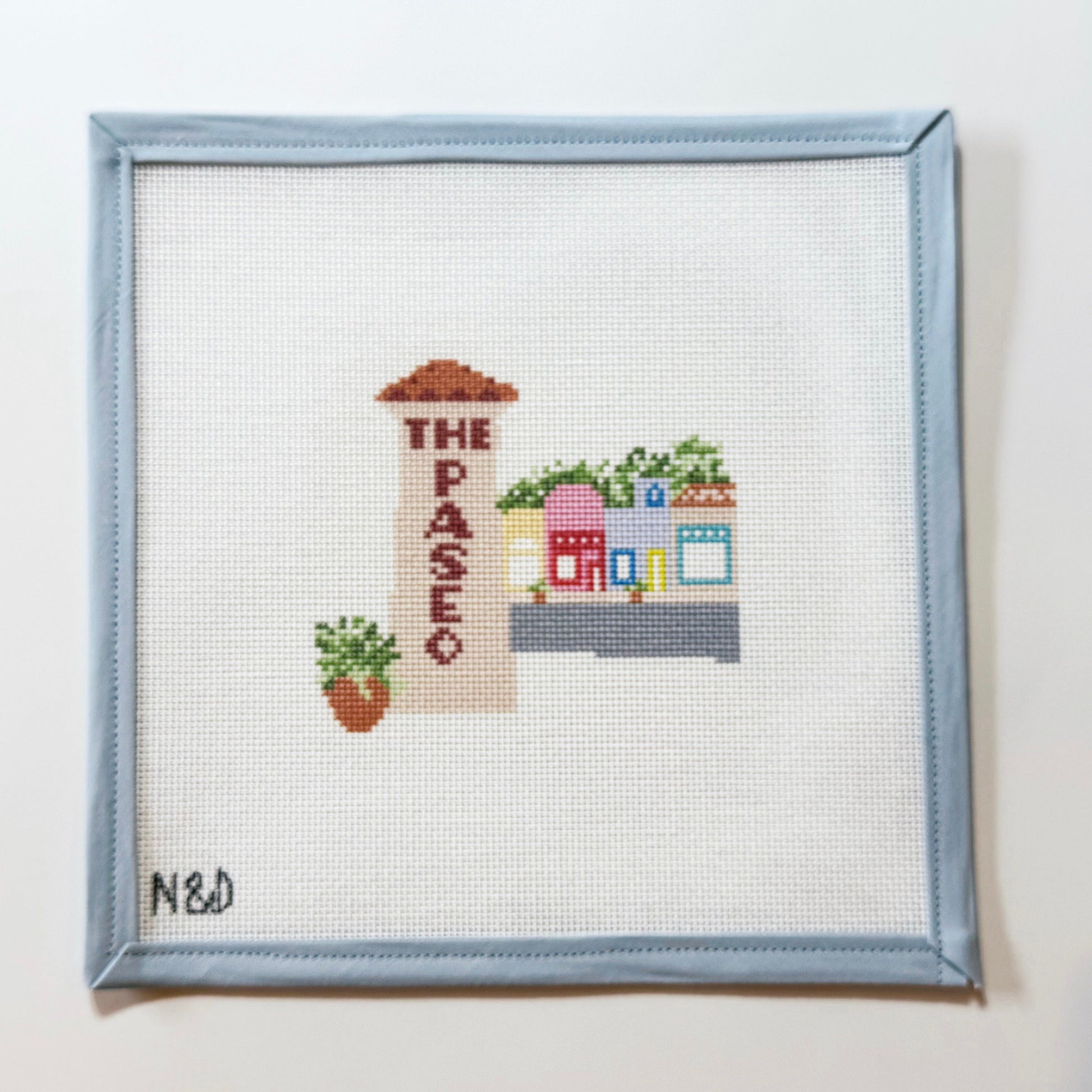 The Paseo OKC Needlepoint Canvas